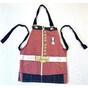Harrods London Apron Child Toddler King’s Guard Red Palace Cotton